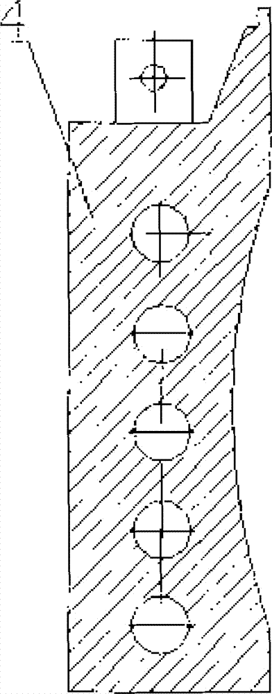 Non-water-cooling furnace door of slab heating furnace