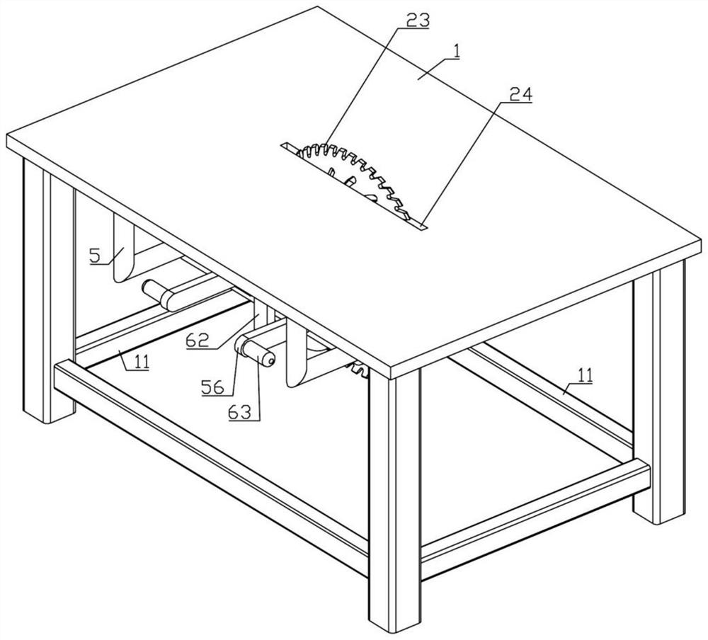 Circular sawing machine for metal plate processing