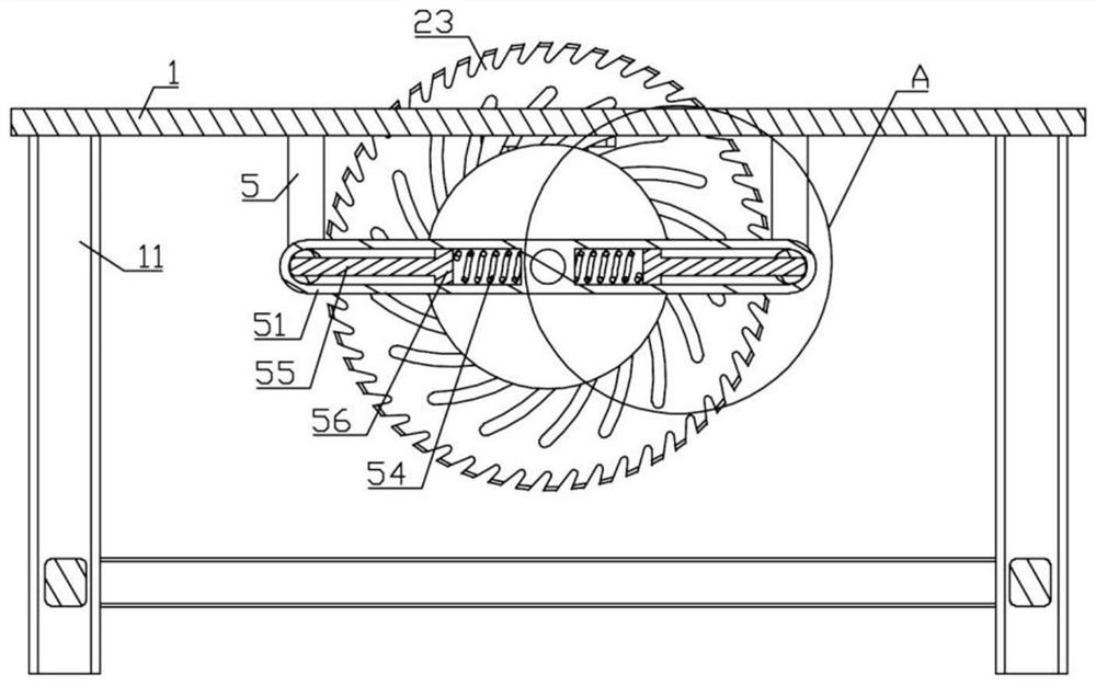 Circular sawing machine for metal plate processing