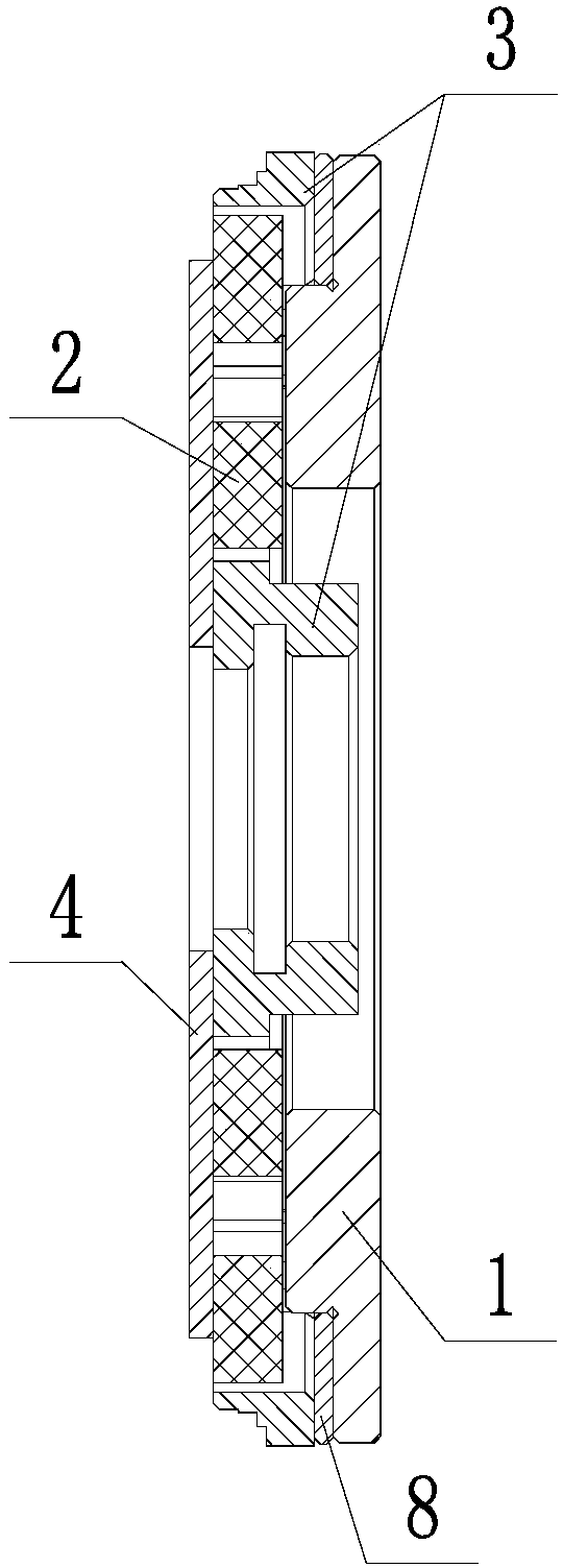 Motor stator for blood pump and motor for magnetic liquid levitation blood pump