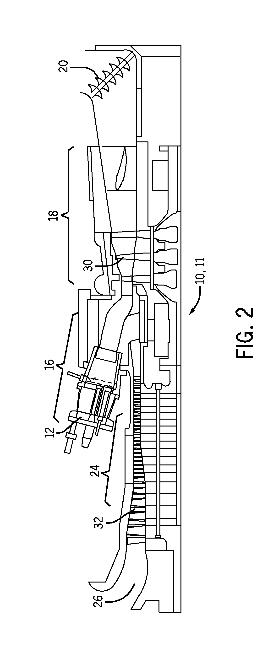 System for premixing air and fuel in a fuel nozzle