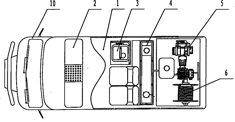 Fine spraying fire microbus