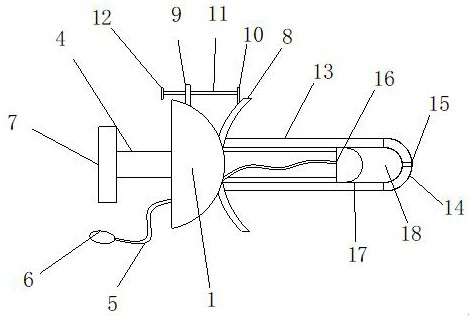 A kind of artificial insemination device with child tube