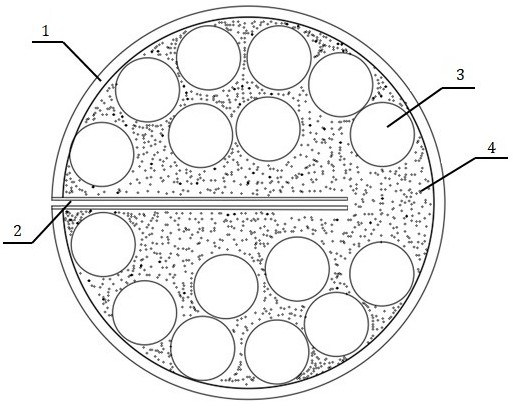 A multi-water layer four-dispersion foaming agent for natural gas horizontal wells