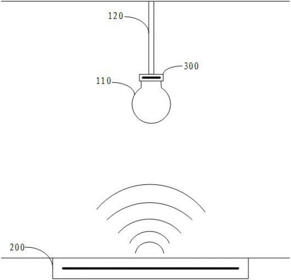 Wireless power electric lamp