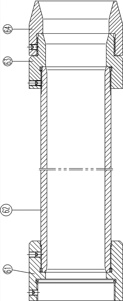 Three-layer insertion pipe mechanical water exploration and plugging method and water exploration and plugging pipe column