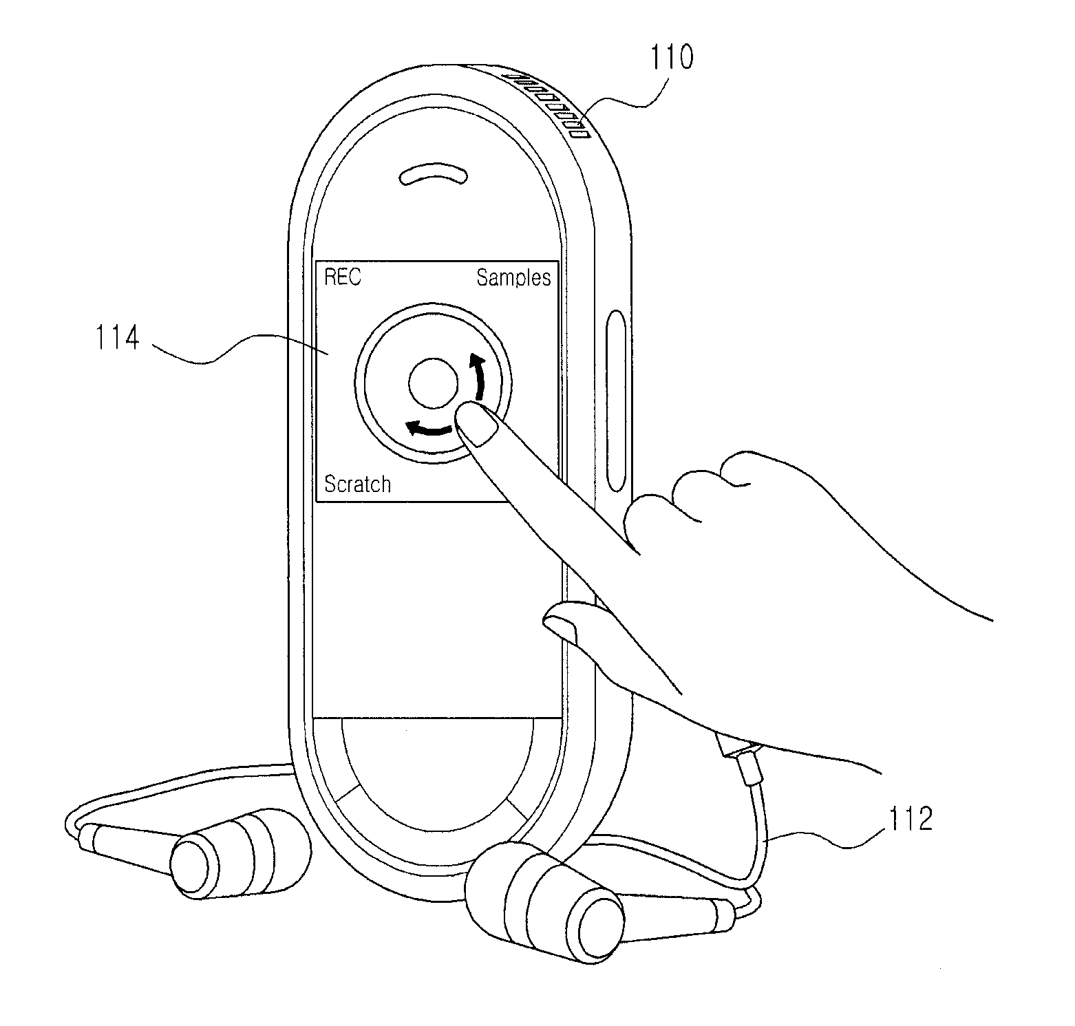 Music reproducing apparatus and method of portable terminal