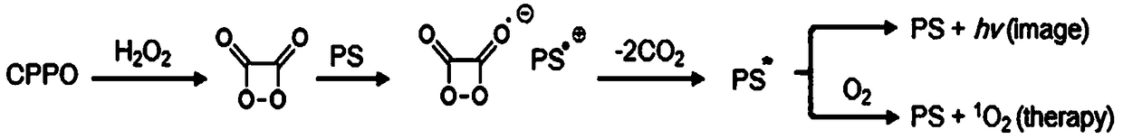 Internally and externally refined composite nano photosensitizer as well as preparation method and application thereof