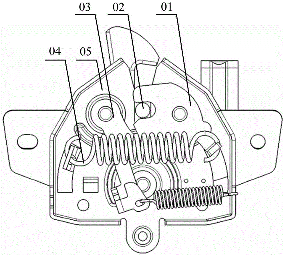 Automobile front cover lock