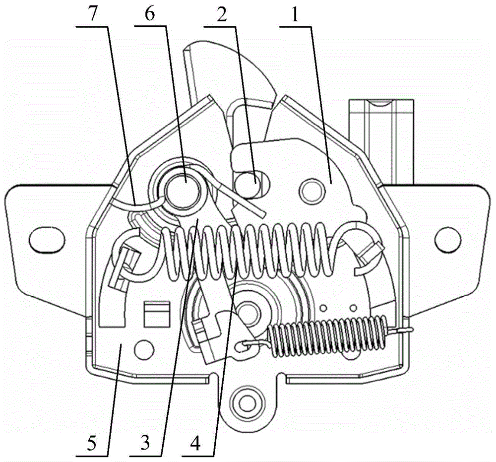 Automobile front cover lock