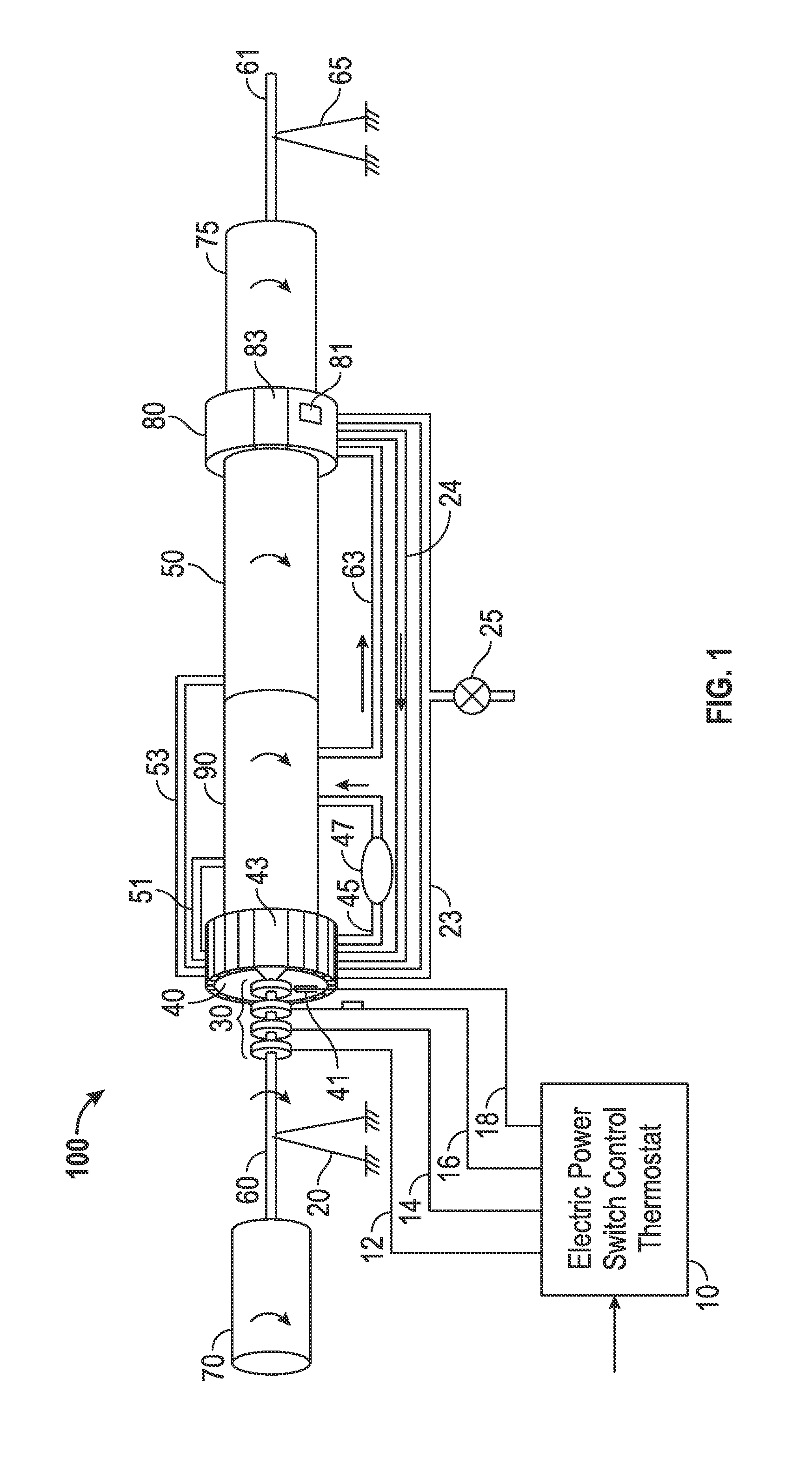 Rotating air conditioner and method