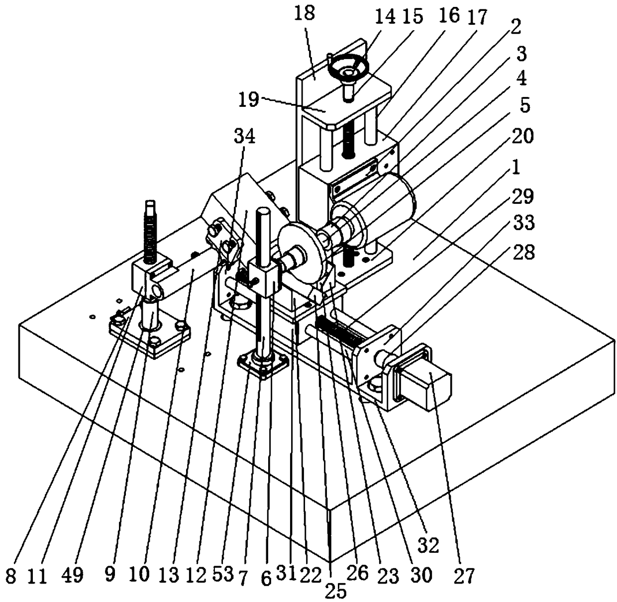 A laser heat-assisted high-efficiency grinding test bench for hard and brittle materials