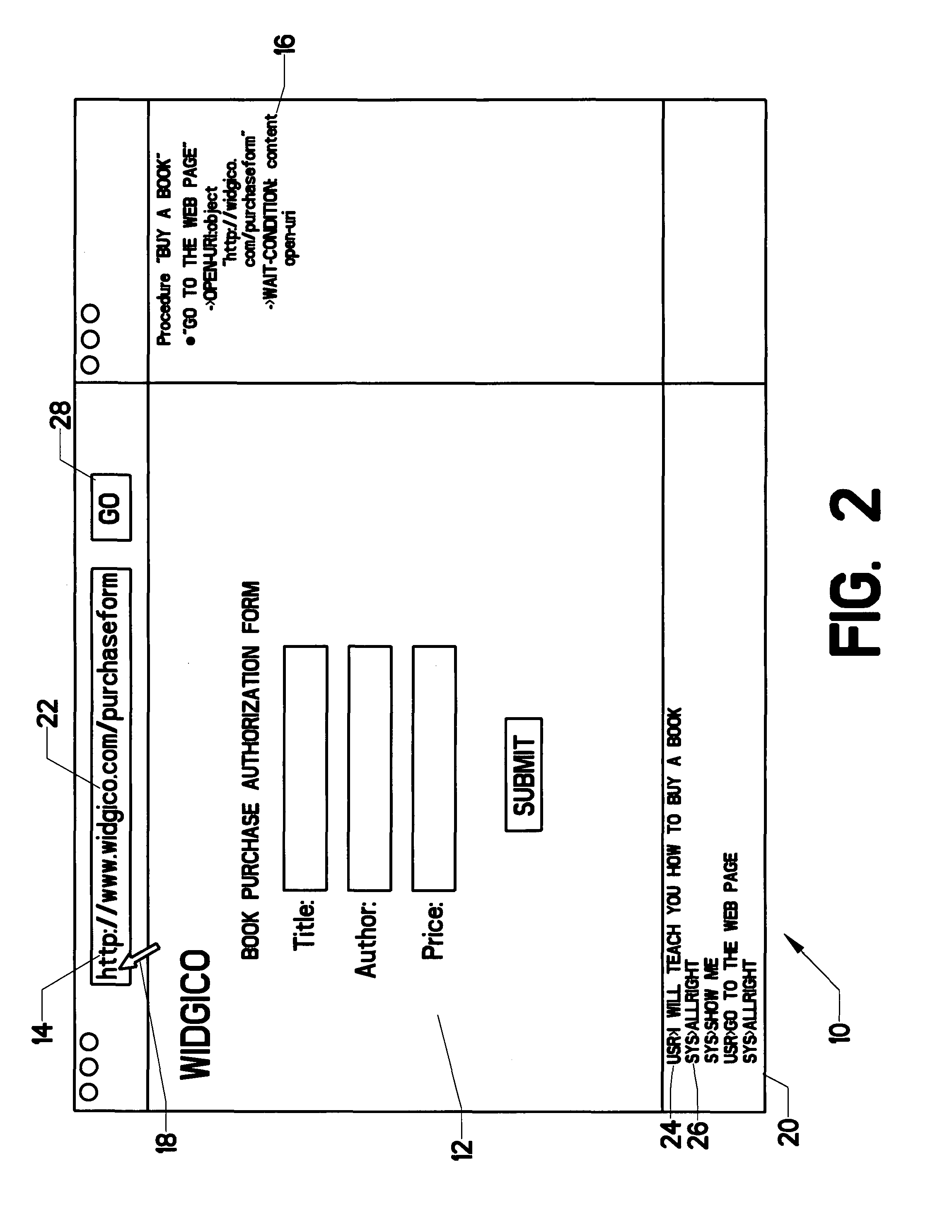 Interactive complex task teaching system that allows for natural language input, recognizes a user's intent, and automatically performs tasks in document object model (DOM) nodes