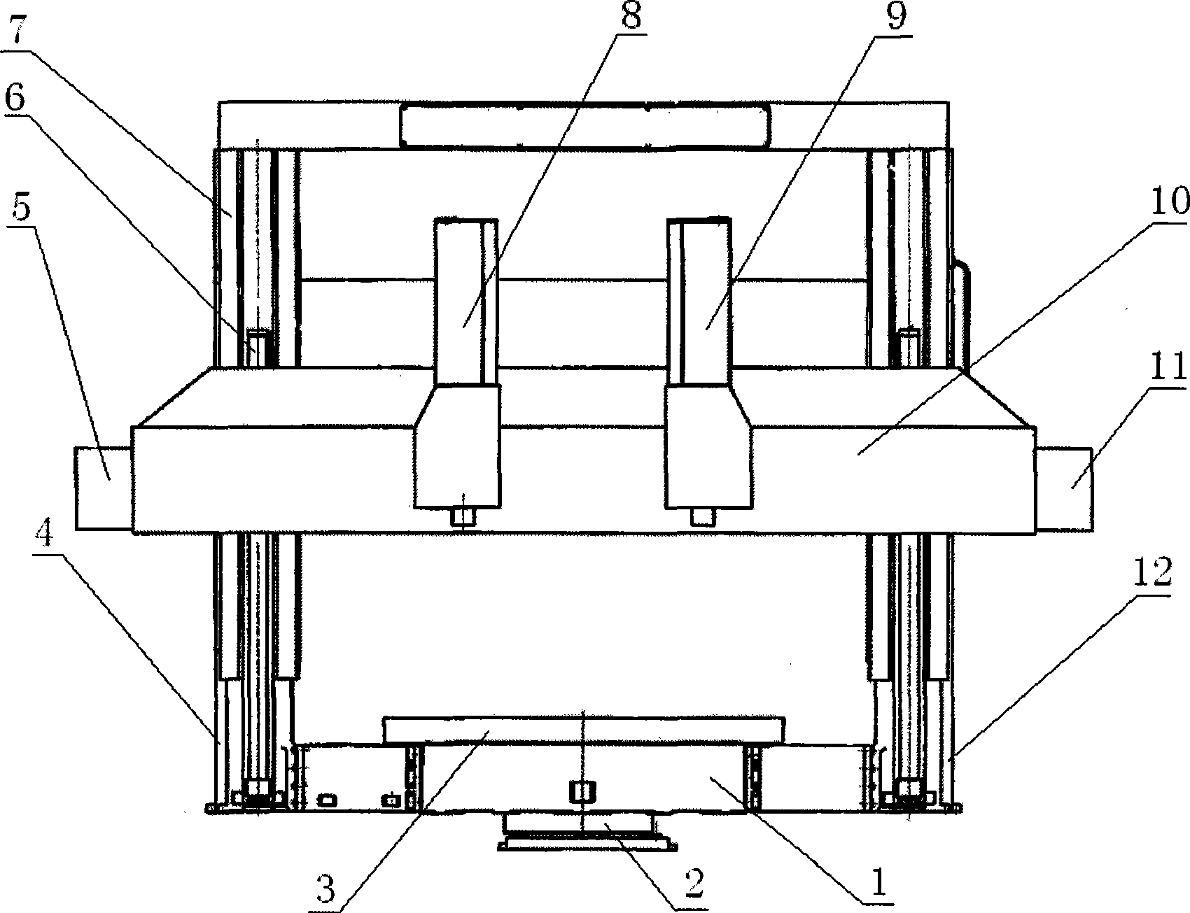 Double column vertical lathe