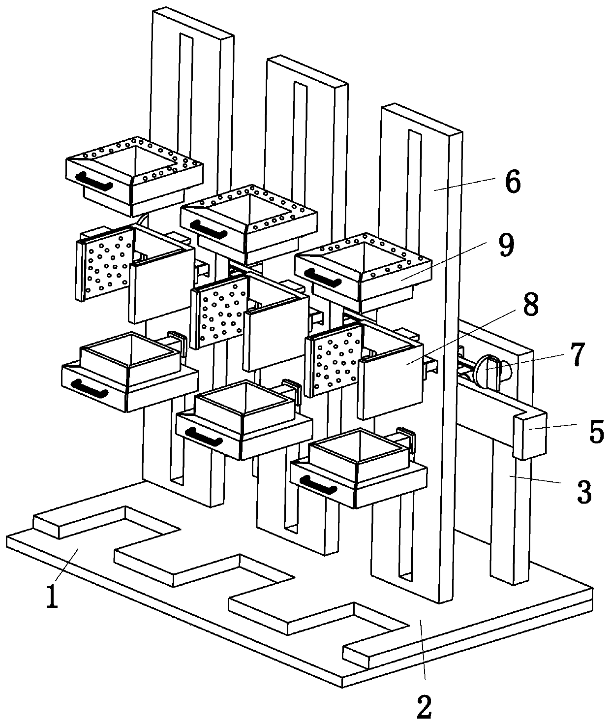 Carriage refitting assisted equipment for logistics freight semitrailer