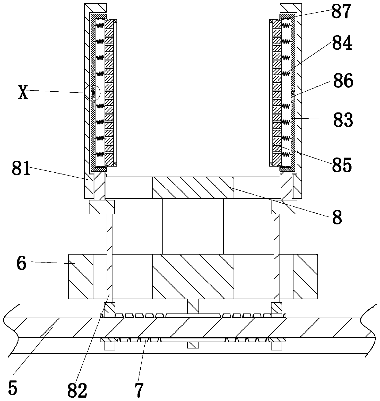 Carriage refitting assisted equipment for logistics freight semitrailer