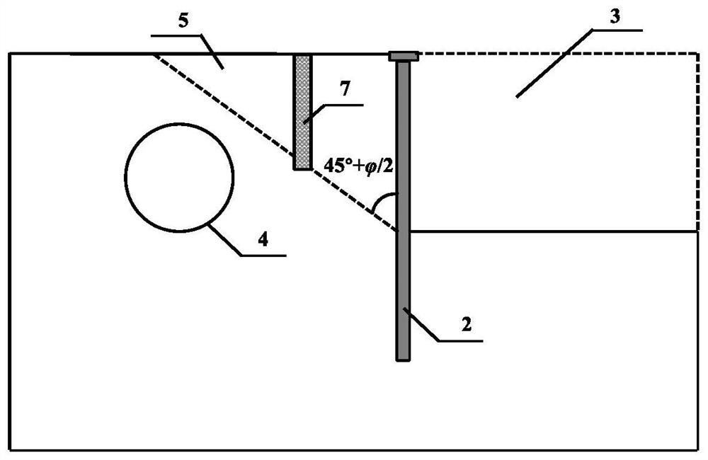 Method for controlling deformation of tunnel outside foundation pit based on liquid slurry blocking wall