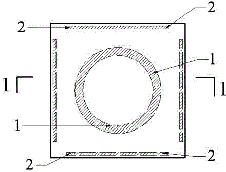 Compressible device of deep foundation pit horizontal inner support