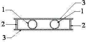 Compressible device of deep foundation pit horizontal inner support