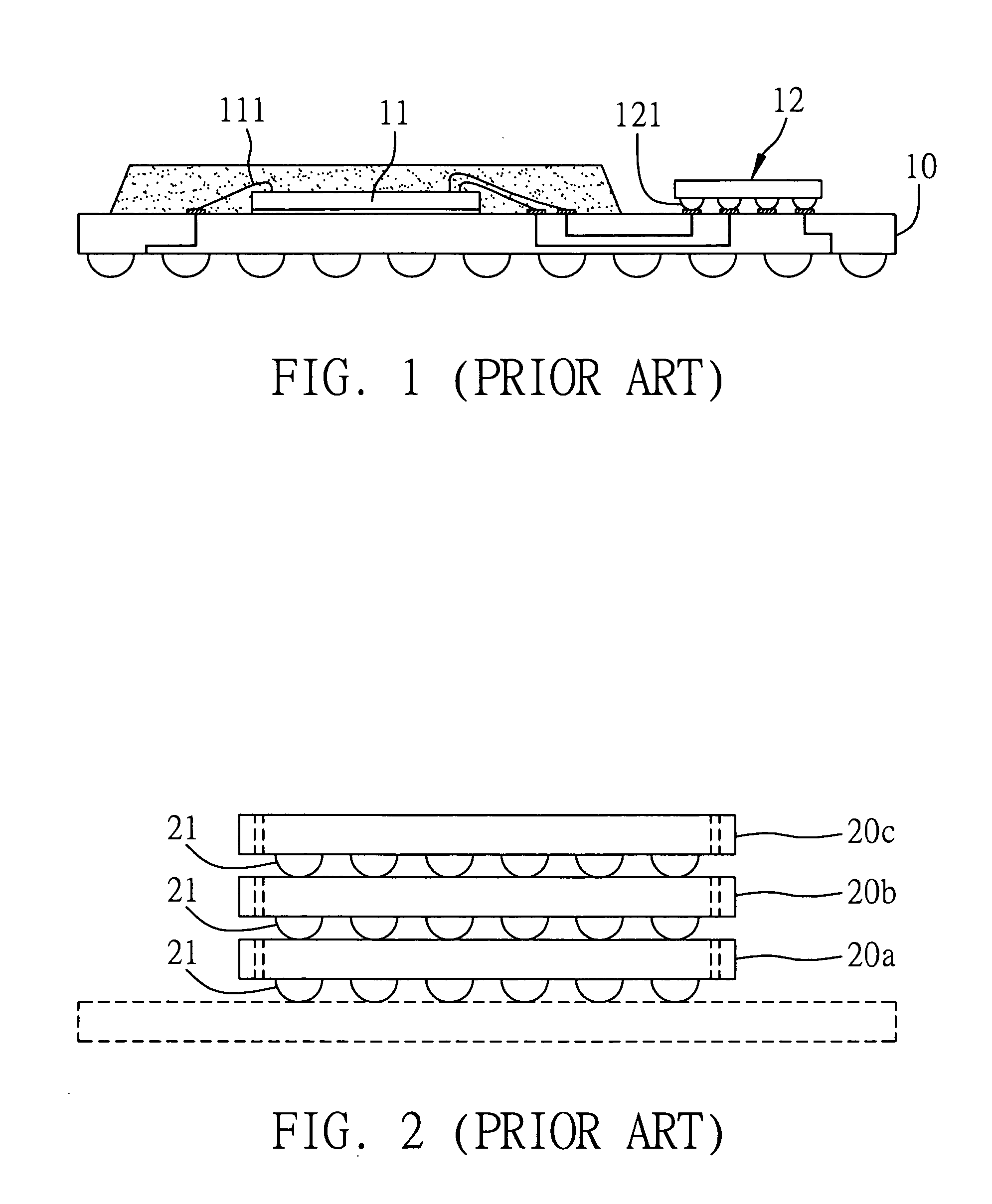 Direct connection multi-chip semiconductor element structure