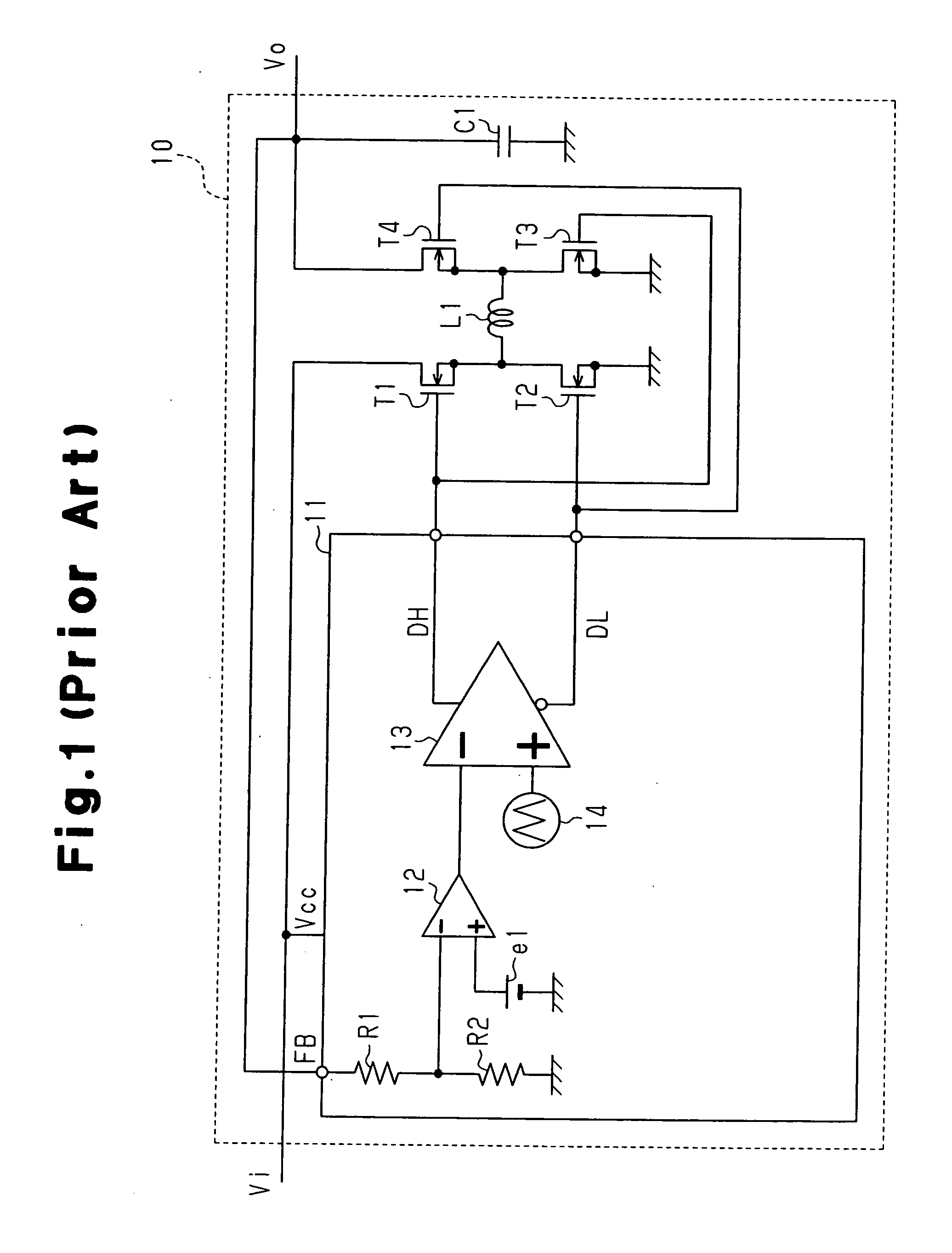 Circuit and method for controlling step-up/step-down DC-DC converter