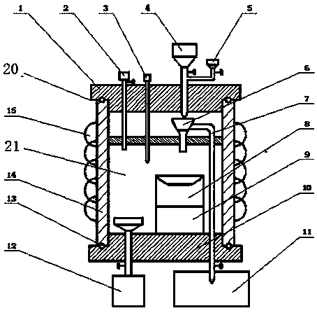 Vacuum induction heating and percolation method and device for gear surface