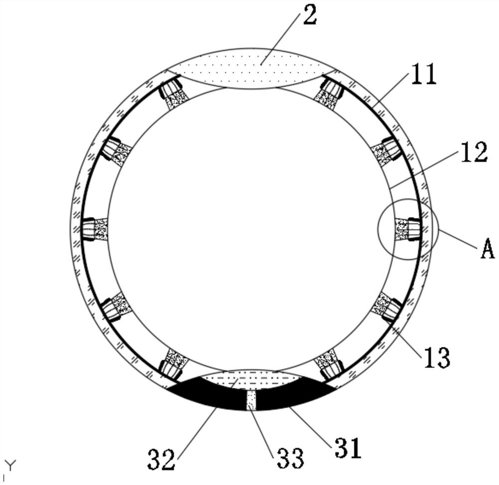 A kind of fixed-point application method of low diffusivity organic fertilizer