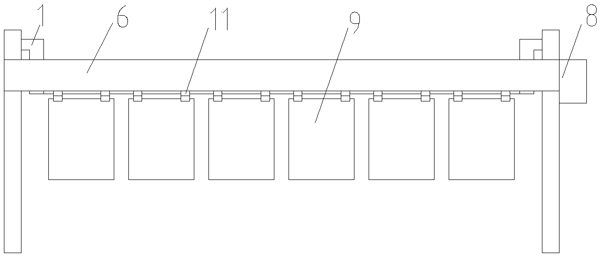 Intelligent feeding and discharging system with accurate positioning function for circuit board electroplating line