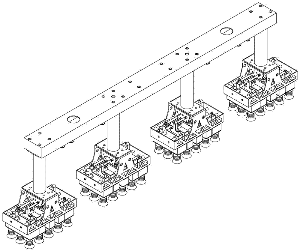 Variable-pitch flexible robot fixture