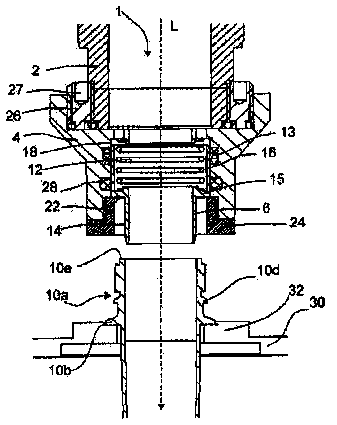 Blowing apparatus for expanding containers