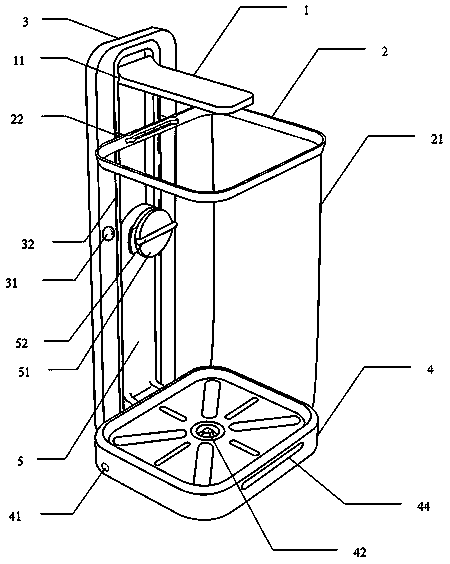 Environment-friendly and water-saving folding shower room