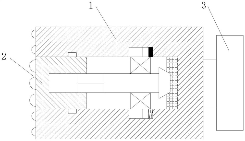 Connecting rod type fascia gun structure and fascia gun thereof