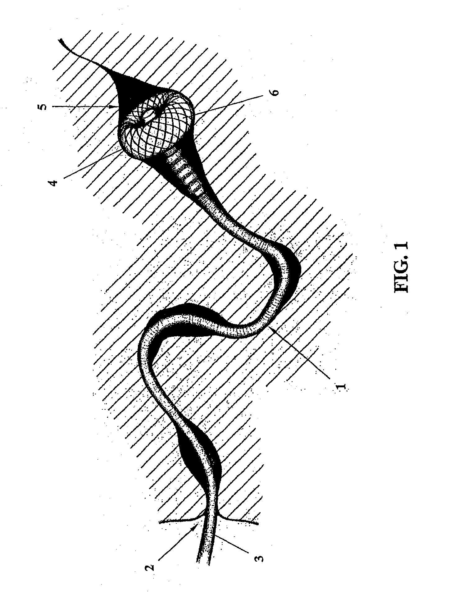 Instrument comprising a cable or tube provided with a propulsion device