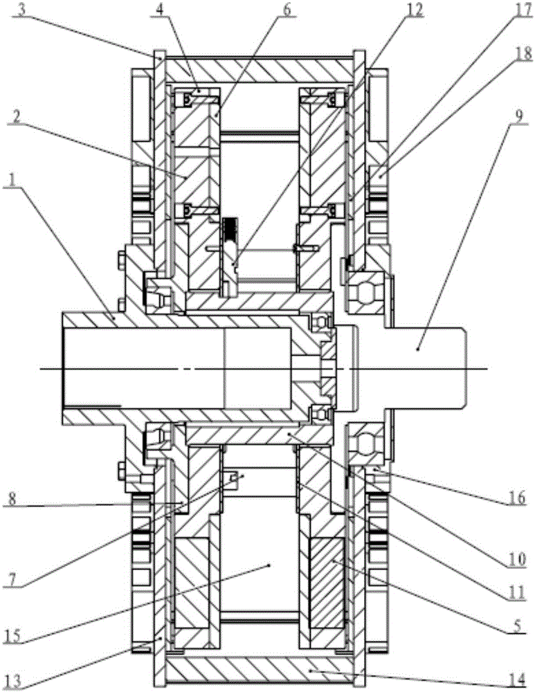 Totally-closed foreign material invasion prevention torque-limited permanent magnet coupler