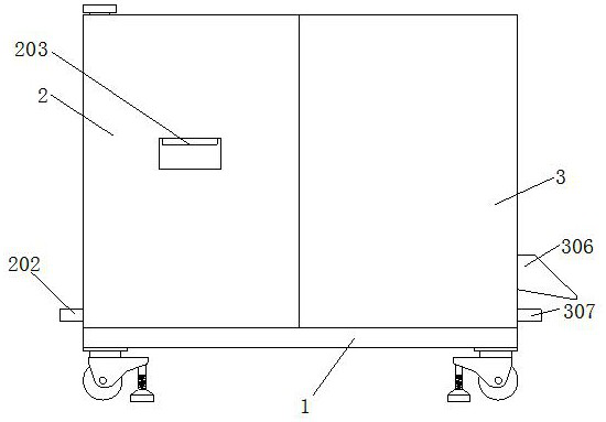 Equipment disinfecting device in medical emergency department and application method of equipment disinfecting device