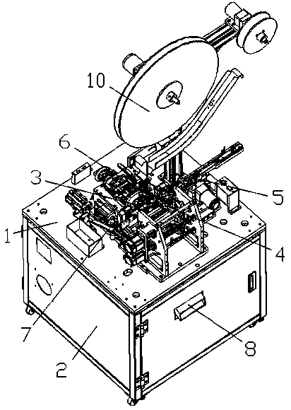 Automatic terminal sheet inserting machine facilitating interface feeding