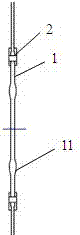 Columnar support for LED lamp and columnar support base plate