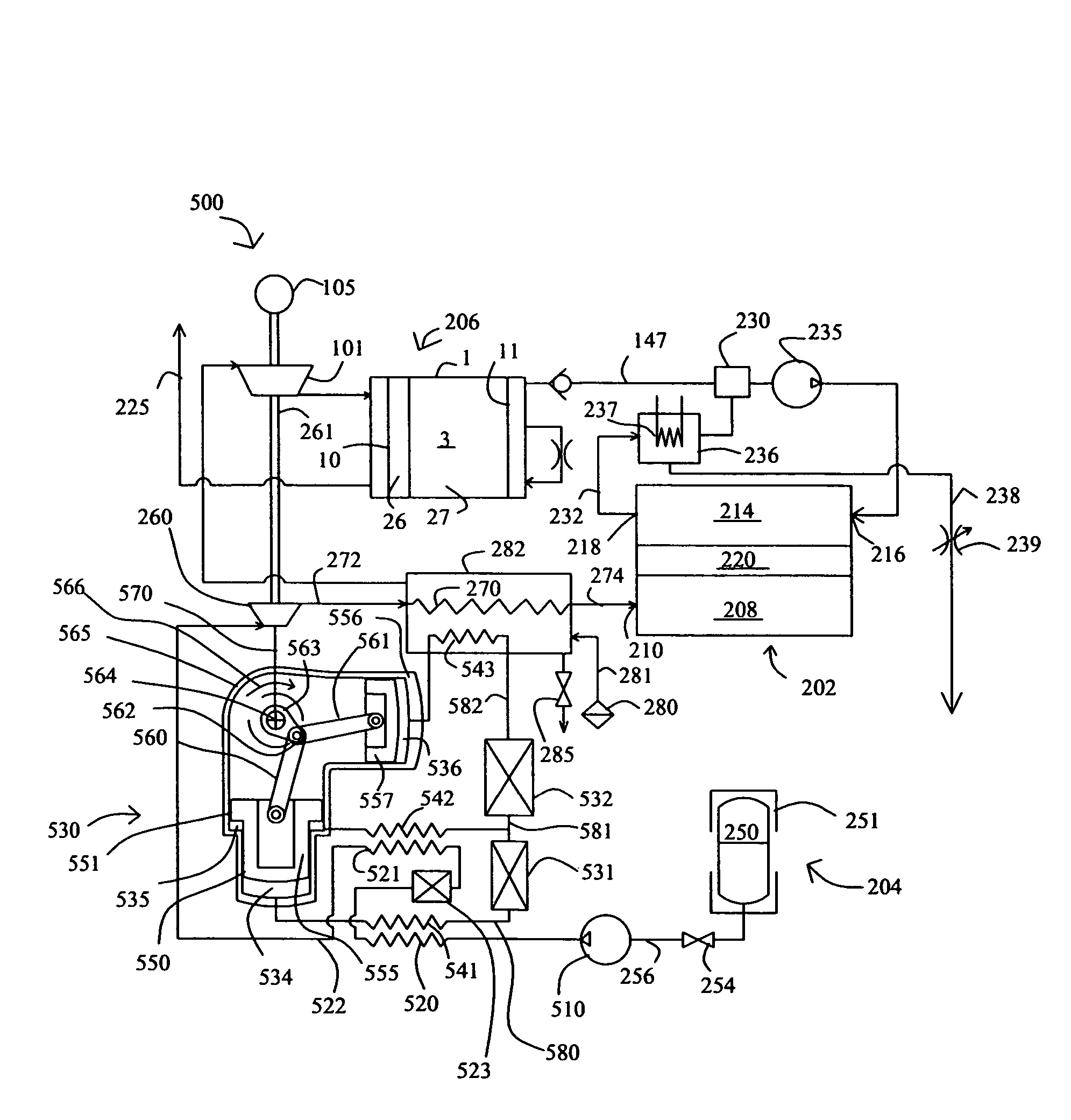 Power plant with energy recovery from fuel storage