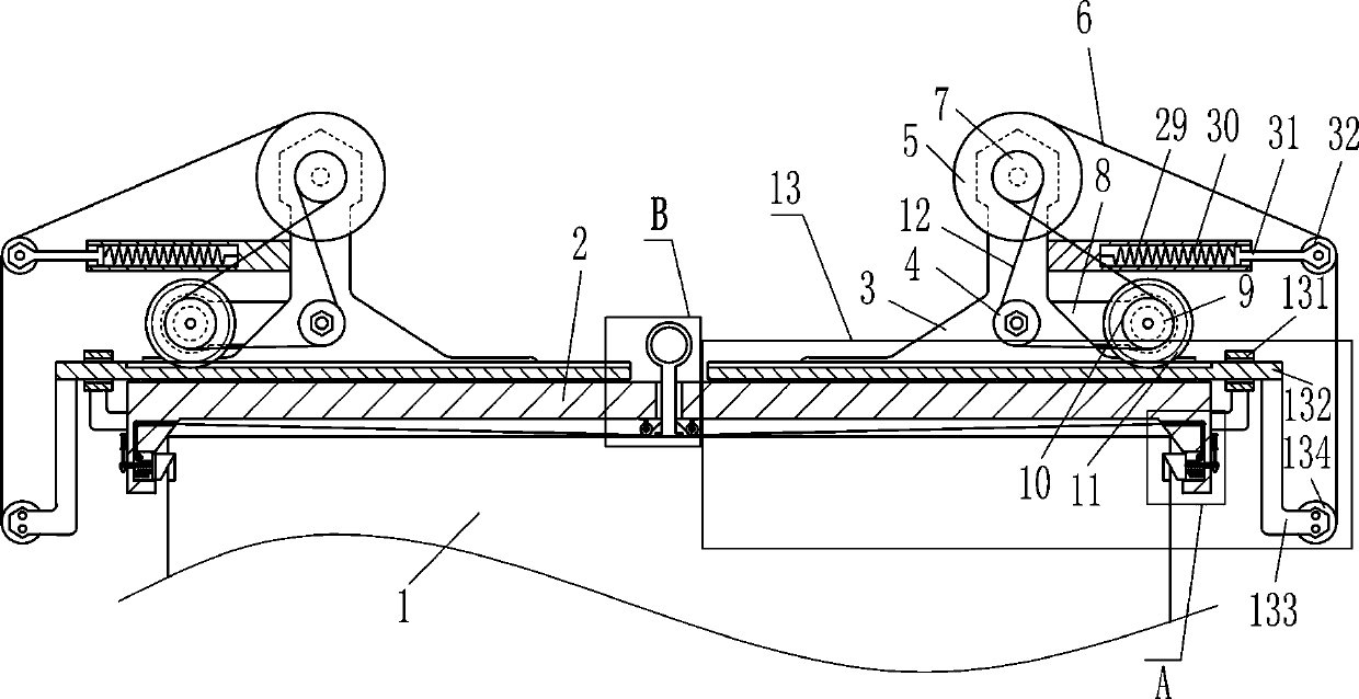 An automatic collection device for anti-spray cloth of diesel van-type power station