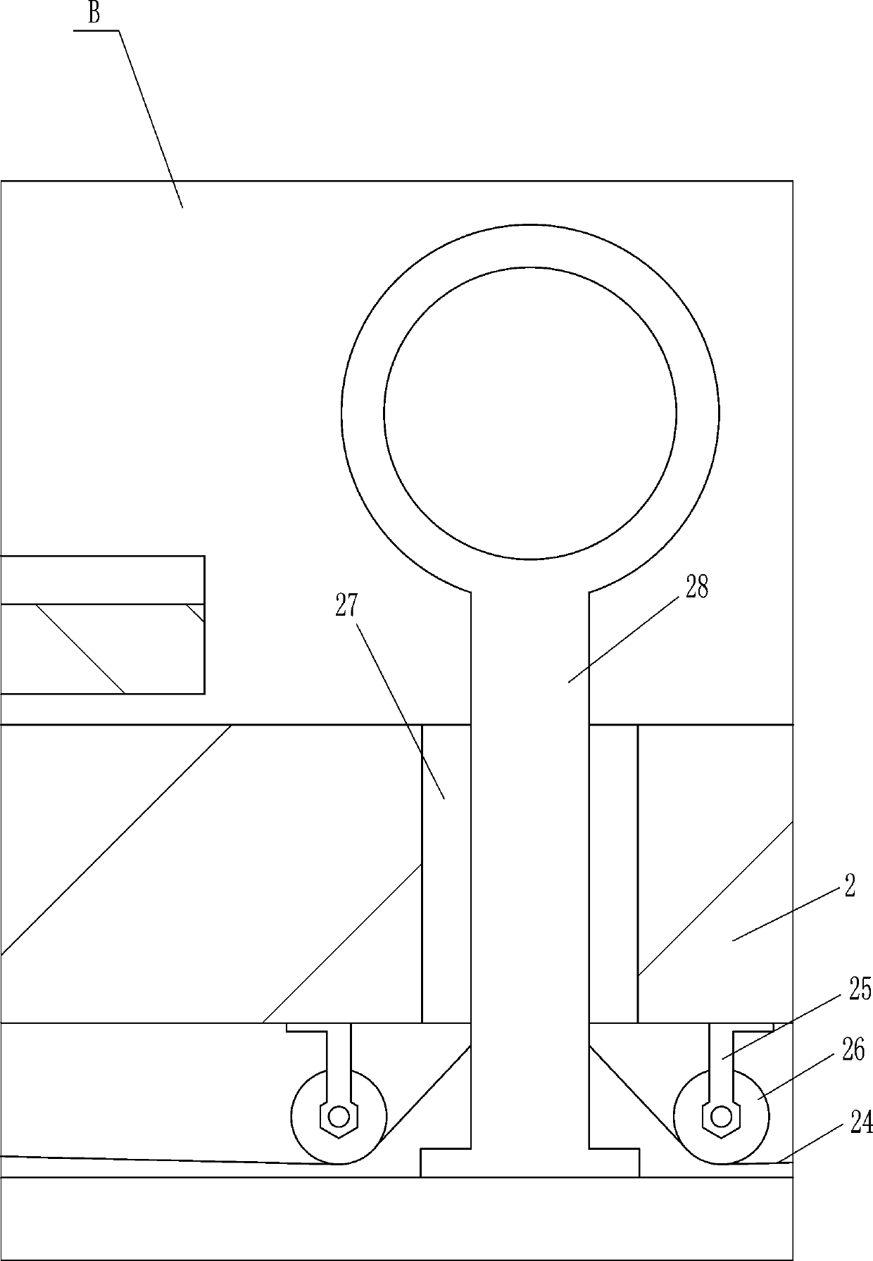 An automatic collection device for anti-spray cloth of diesel van-type power station