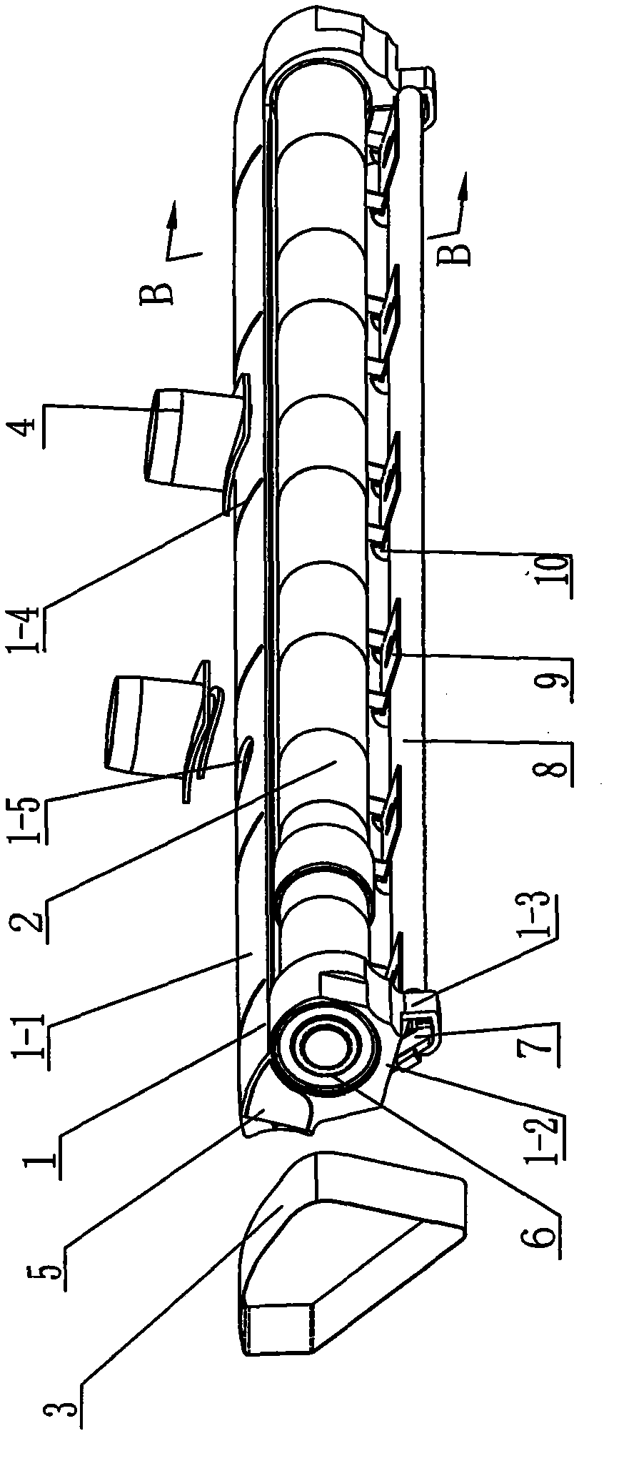 Integrated composite spinning device of ring spinning frame