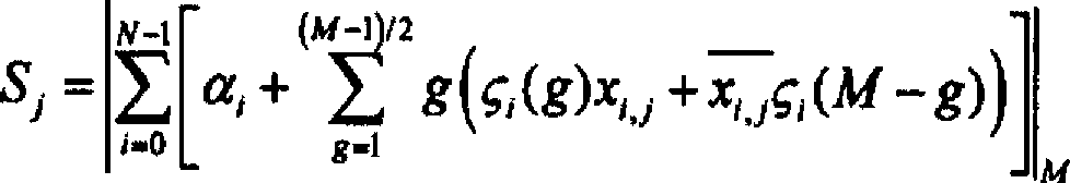 DA-RNS (distributed arithmetic-residue number system) algorithm based FIR (finite impulse response) filter realizing method