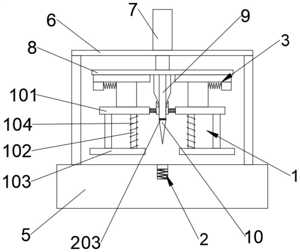 Pressing and cutting integrated melt-blown cloth splitting machine