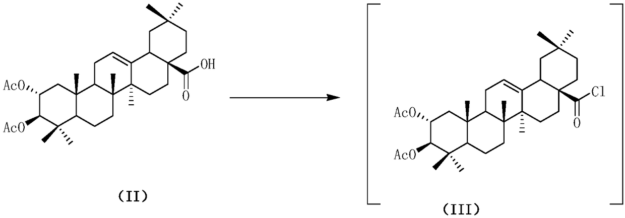 Water-soluble maslinic acid derivative as well as preparation method and application thereof