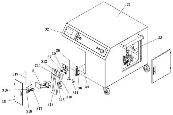 A heat-dissipating and dust-proof high-voltage switch complete set of equipment