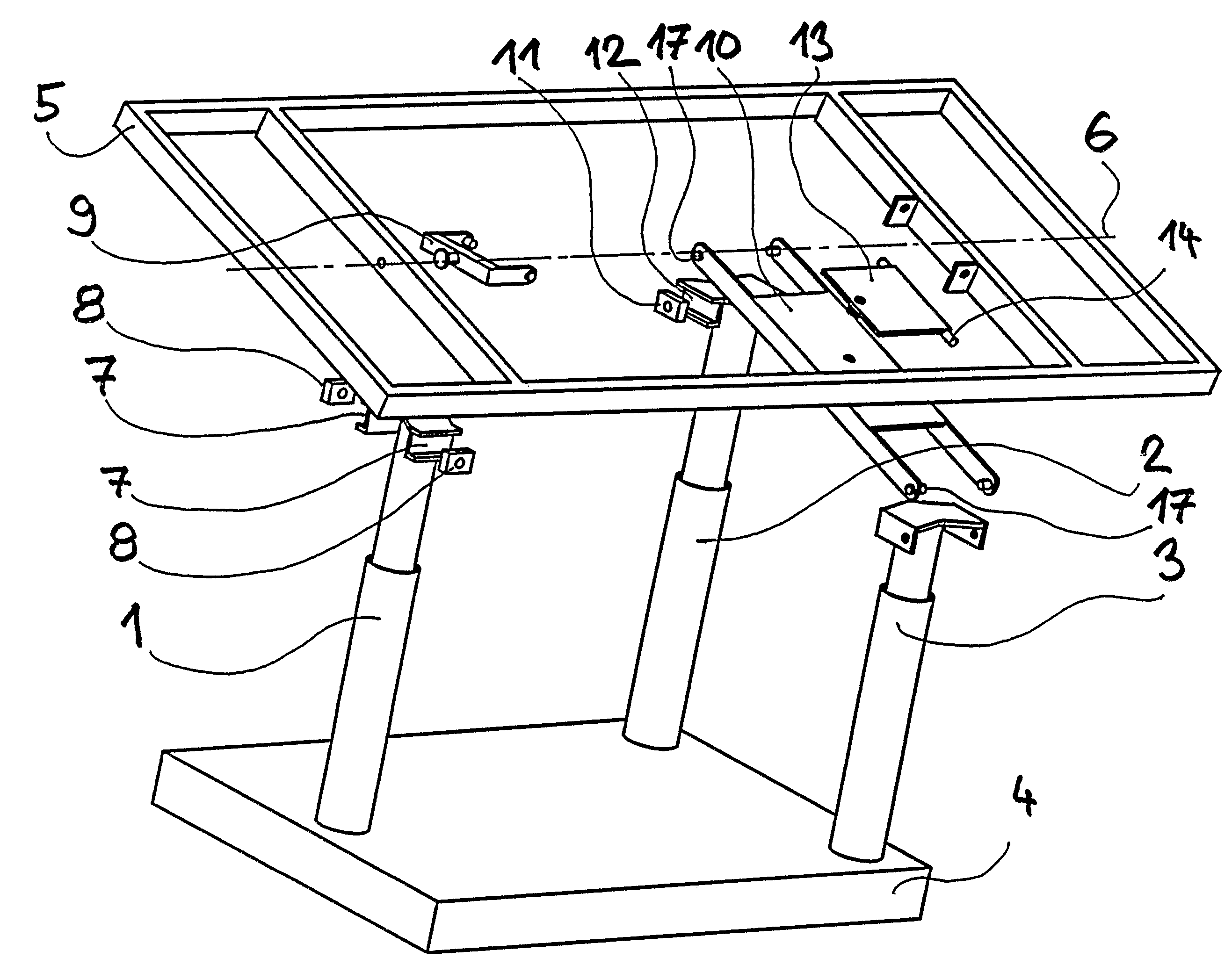 Positioning mechanism of a bed