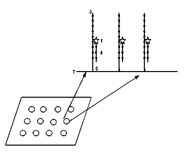 Gene chip detection method based on temperature difference probes