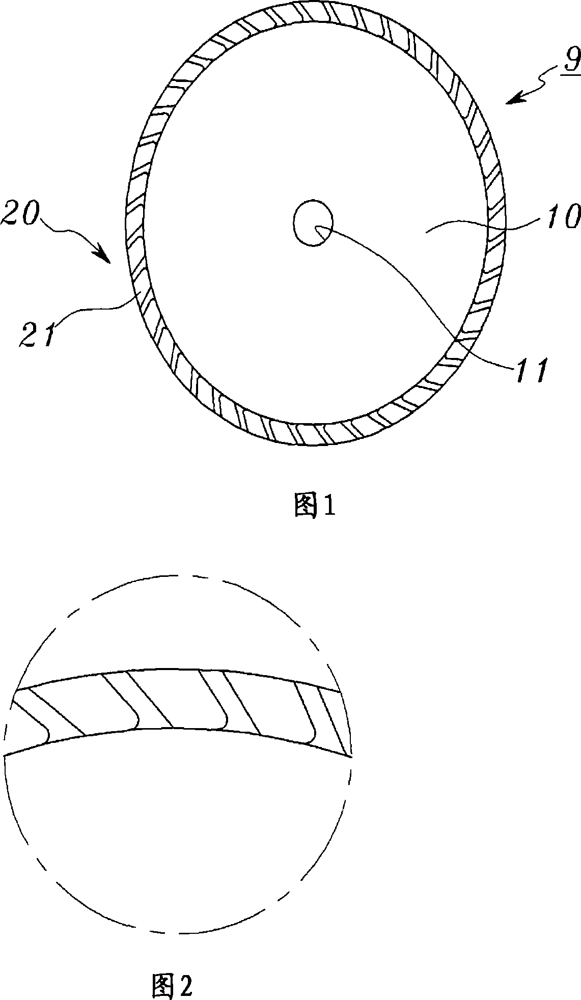 Structure of cutting tip and saw blade including the structure