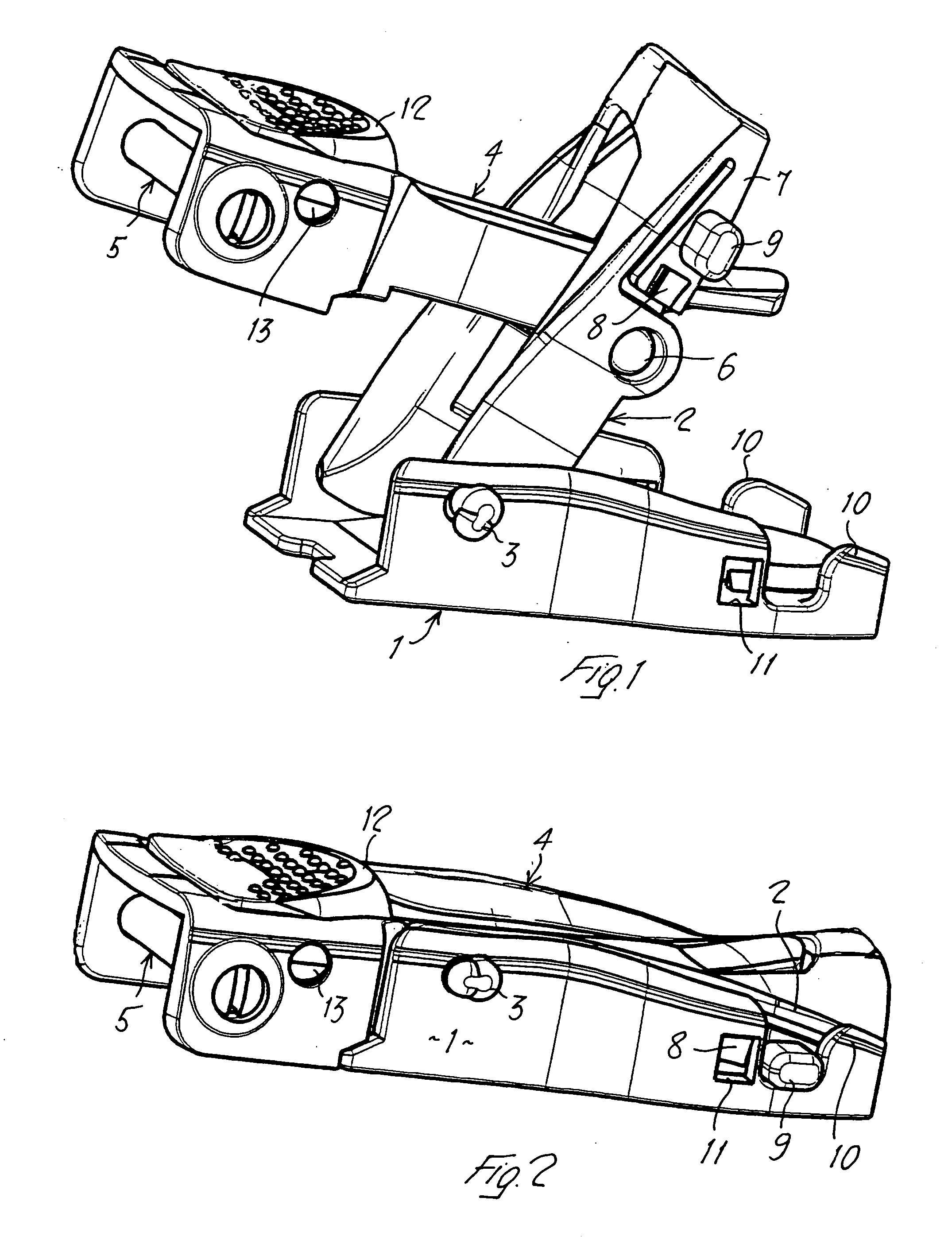 Buckle for tensioning the straps of fins or the like, having quick and simple fastening and unfastening means