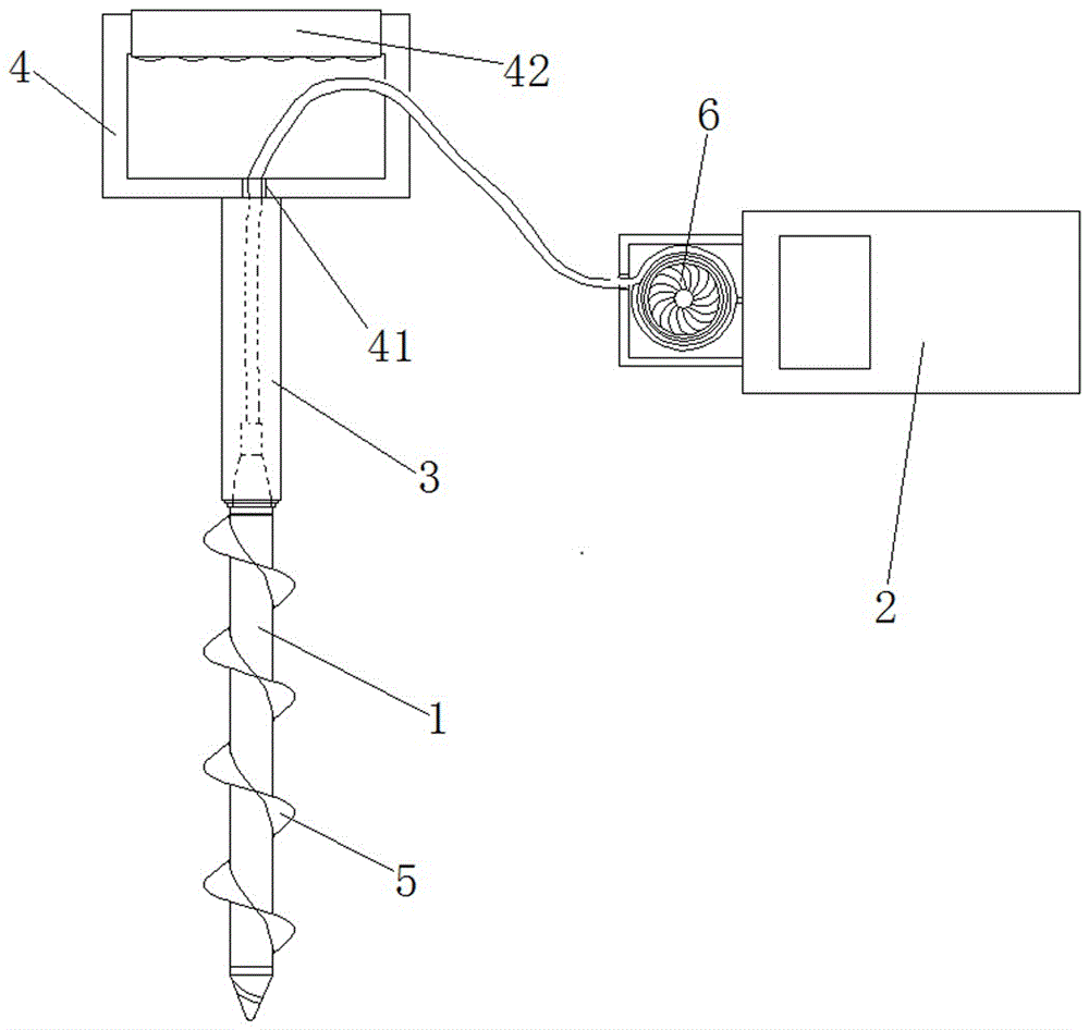 Soil moisture detecting instrument for detecting deep soil humidity